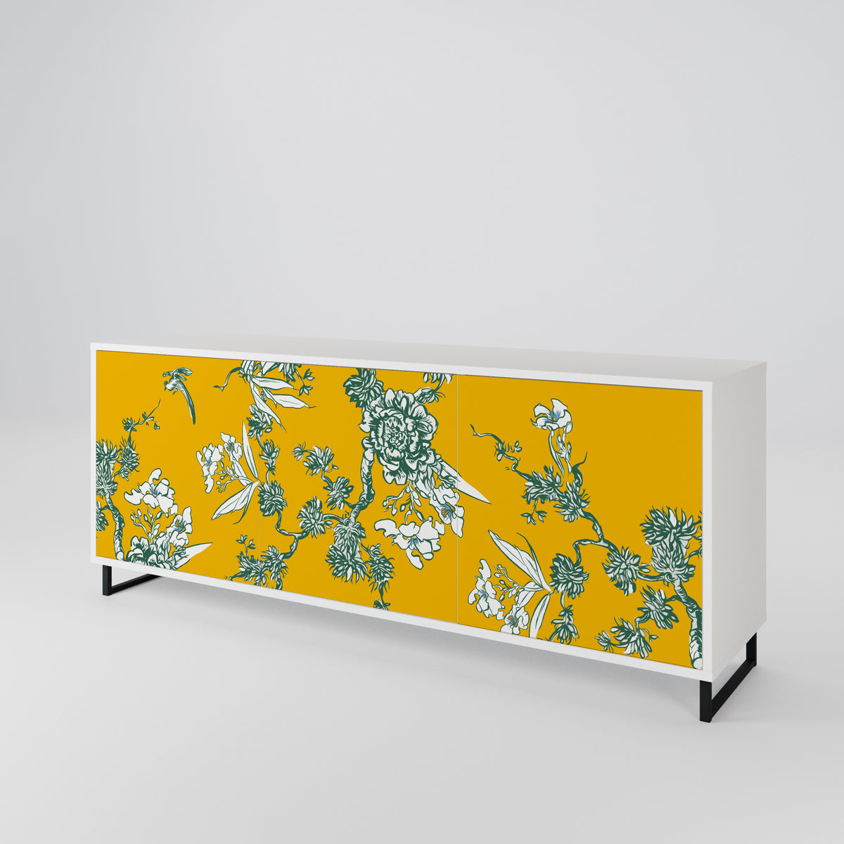 YELLOW CHINOISERIE 3-türiges Sideboard