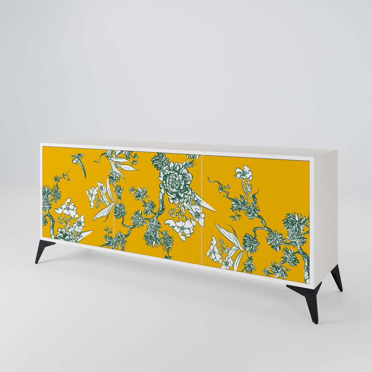 YELLOW CHINOISERIE 3-türiges Sideboard