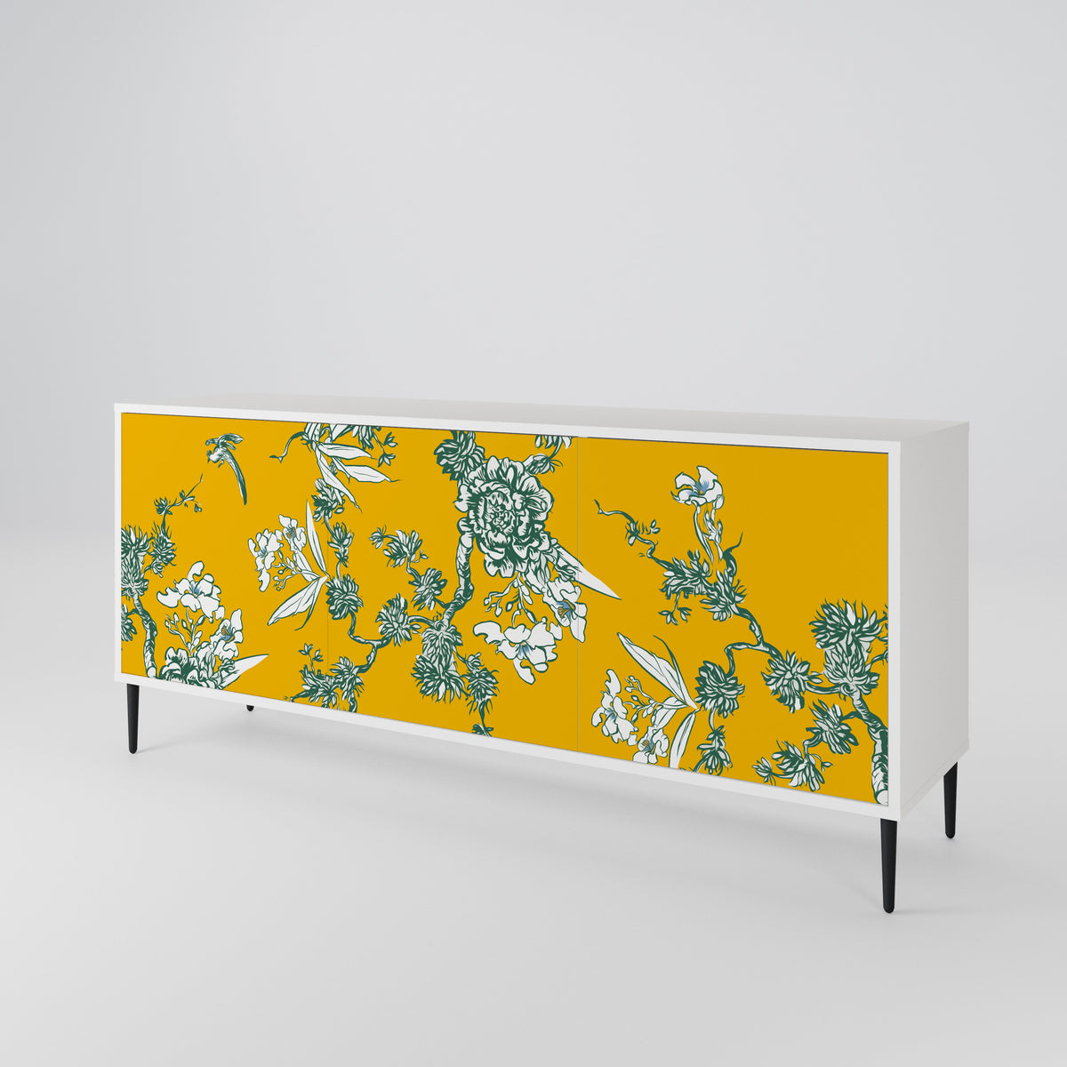 YELLOW CHINOISERIE 3-türiges Sideboard