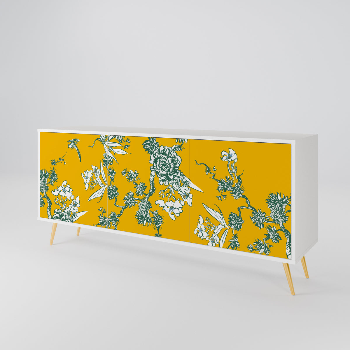 YELLOW CHINOISERIE 3-türiges Sideboard