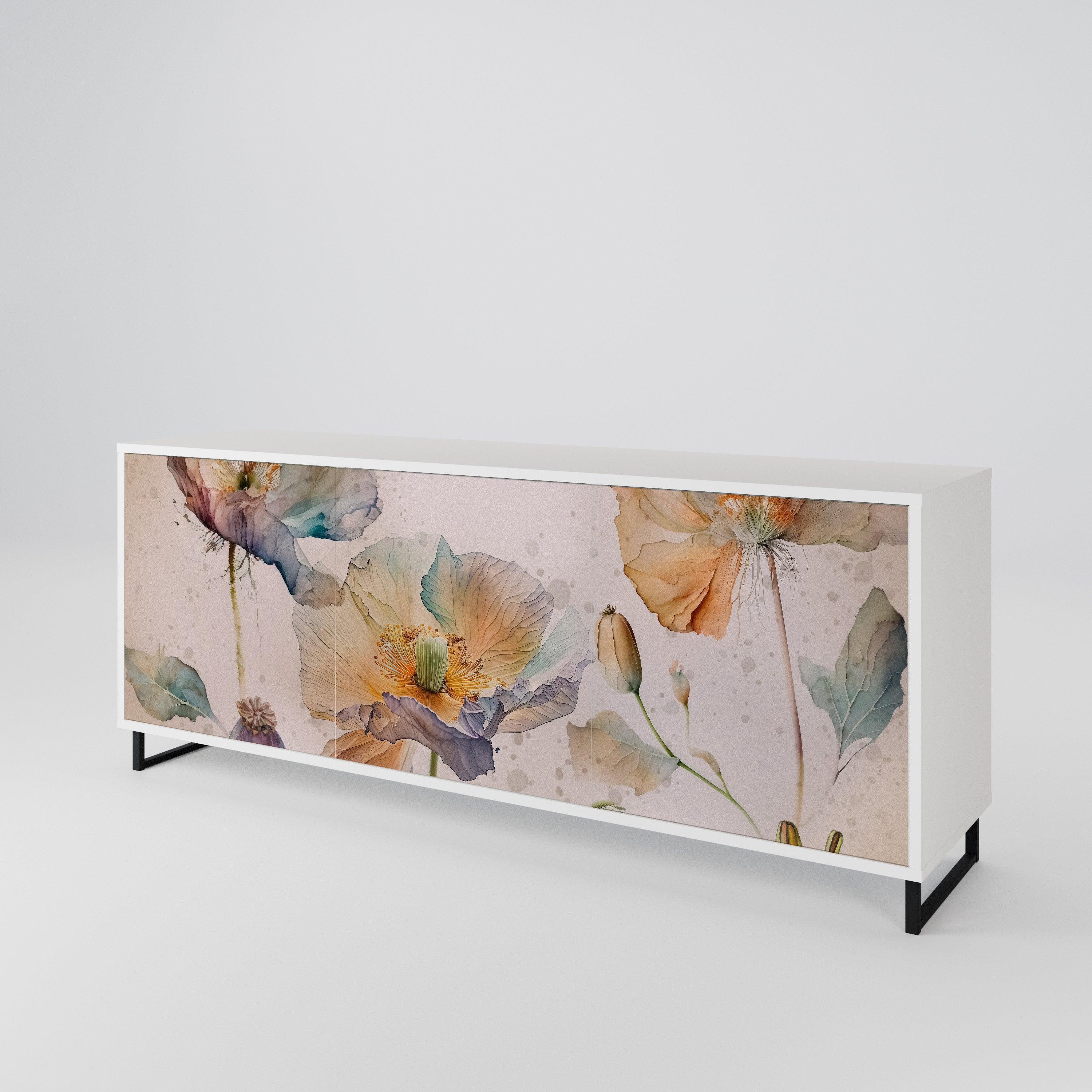 SOFTEN POPPY 3-türiges Sideboard