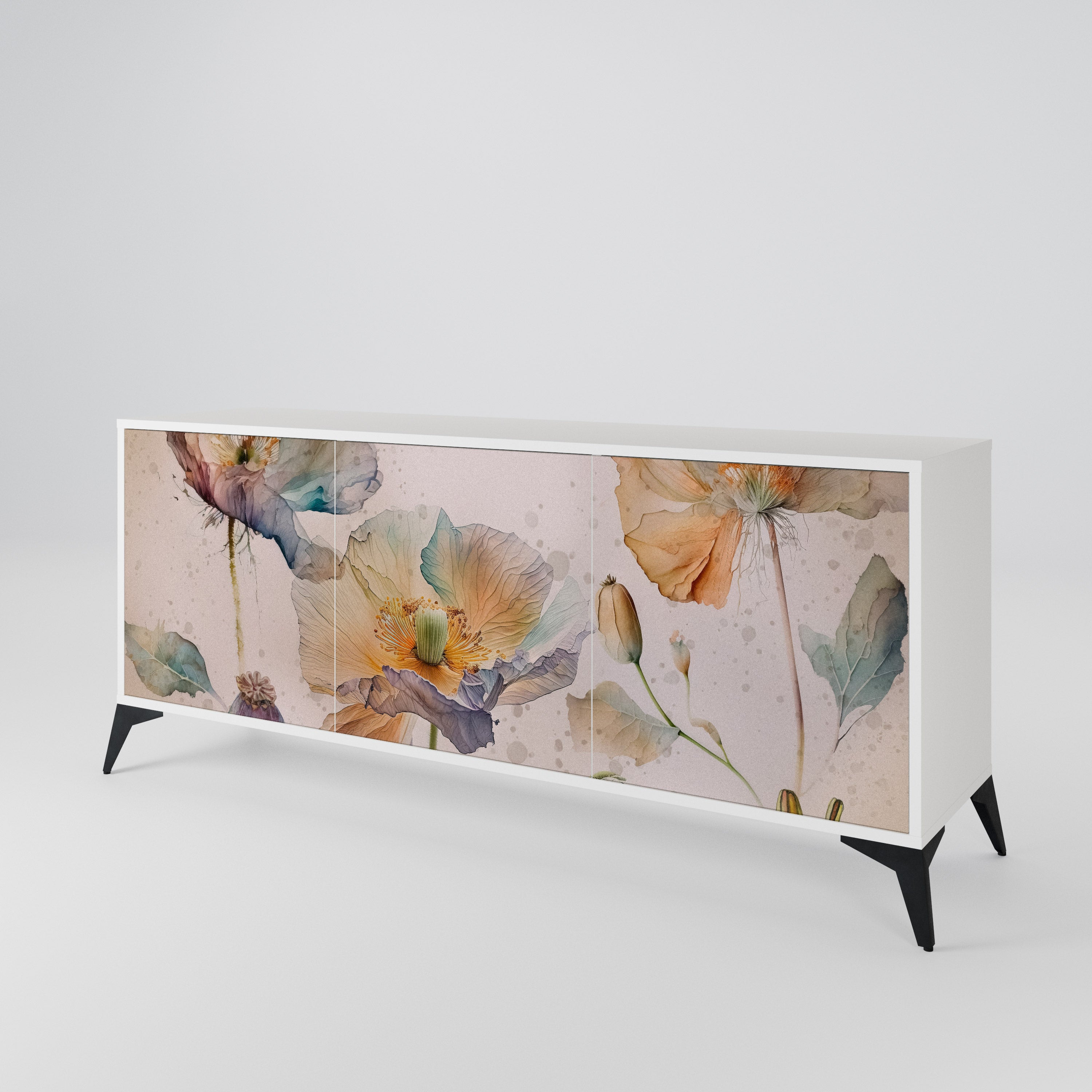SOFTEN POPPY 3-türiges Sideboard