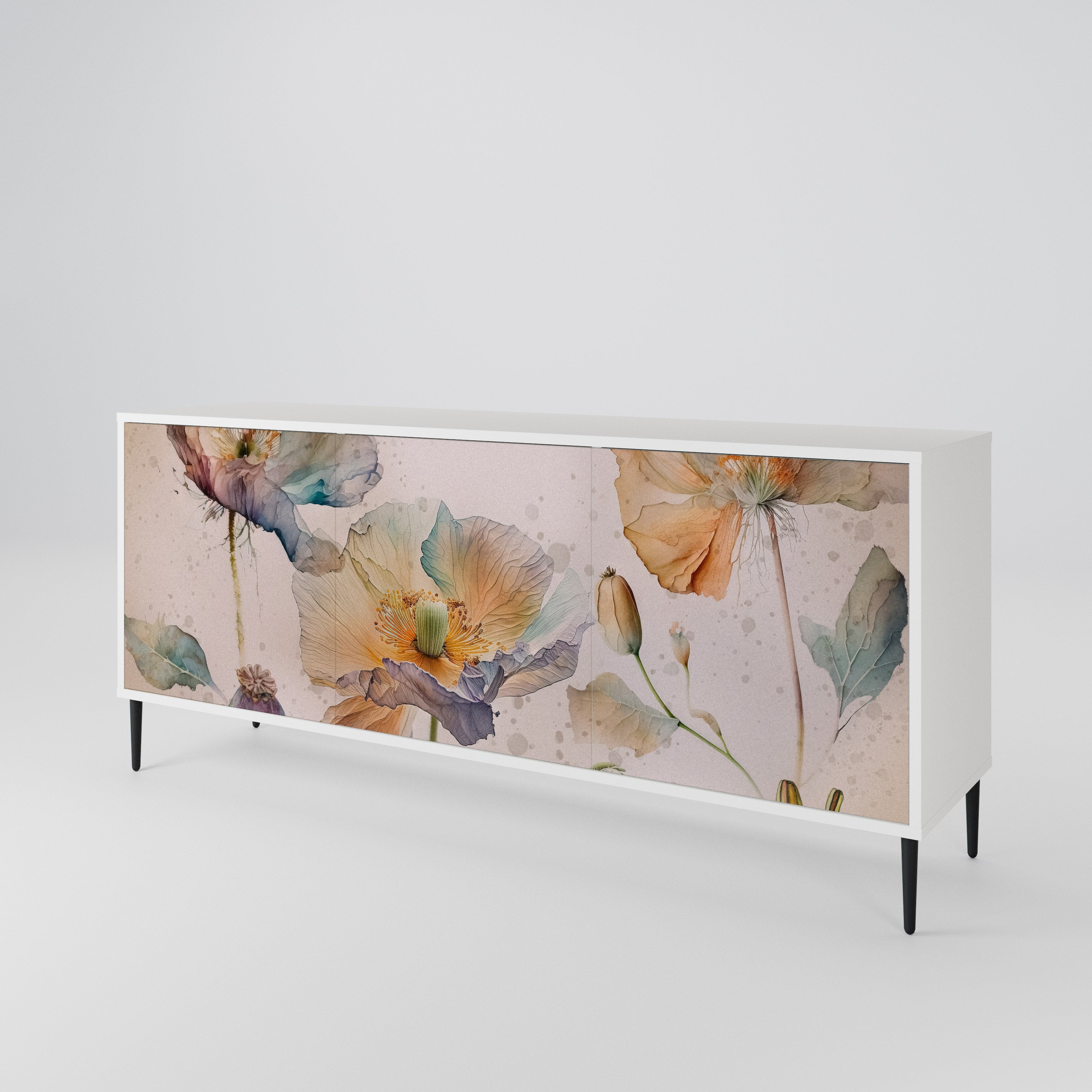SOFTEN POPPY 3-türiges Sideboard