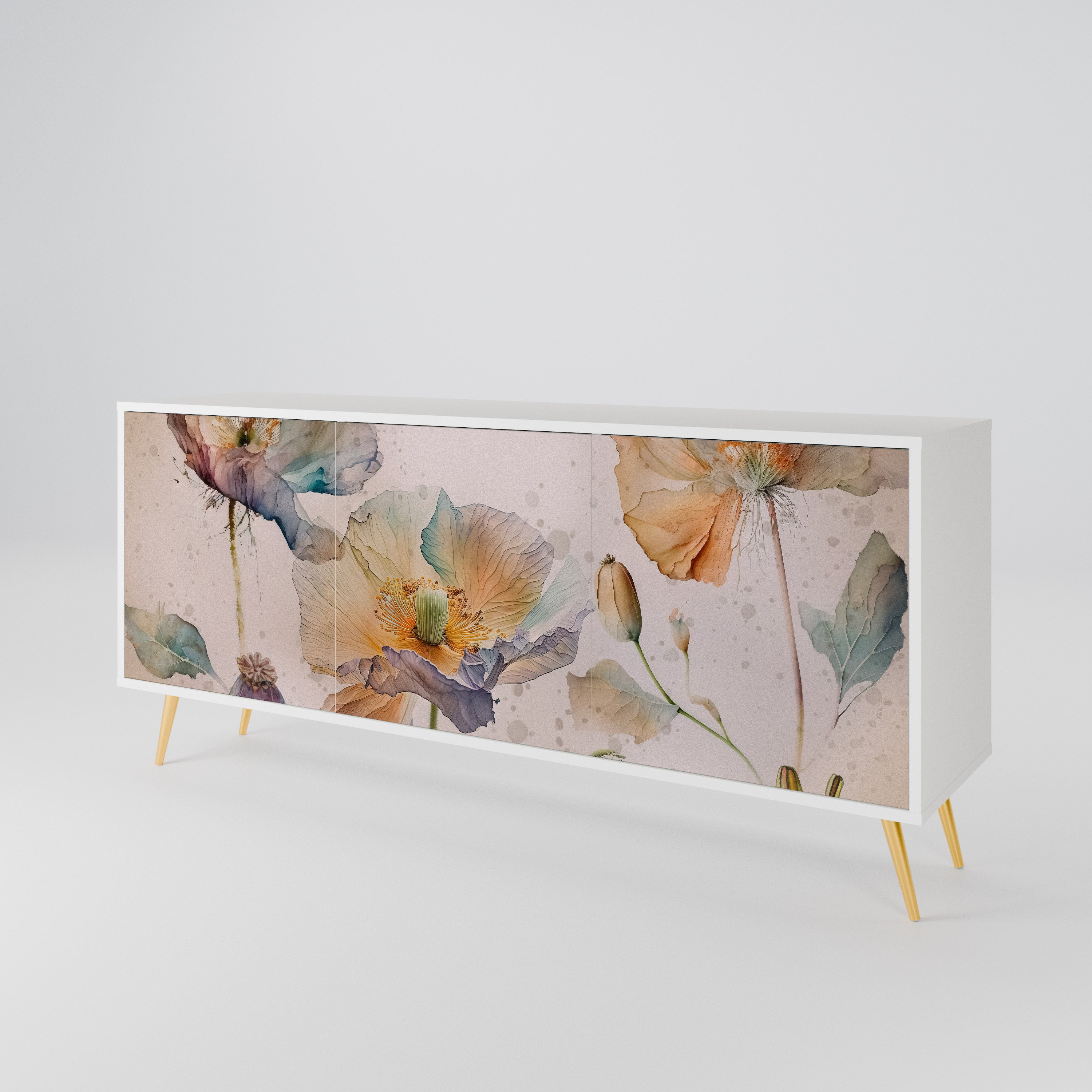 SOFTEN POPPY 3-türiges Sideboard