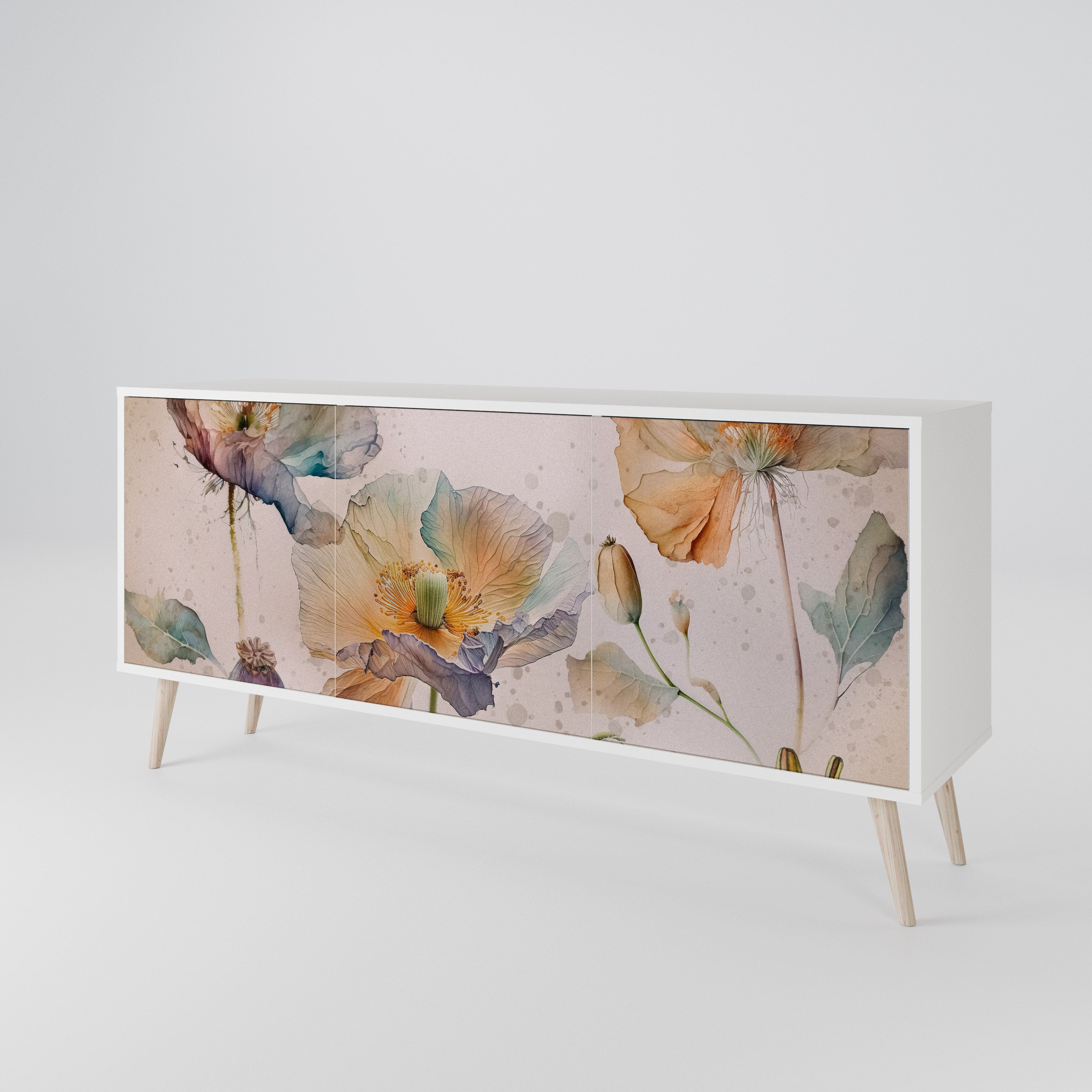 SOFTEN POPPY 3-türiges Sideboard