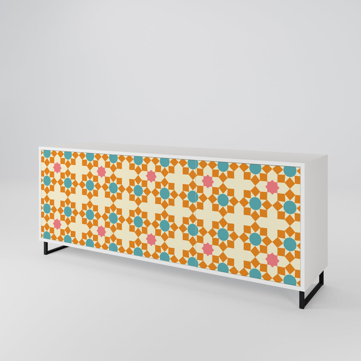 FLORAL DECOR 3-türiges Sideboard