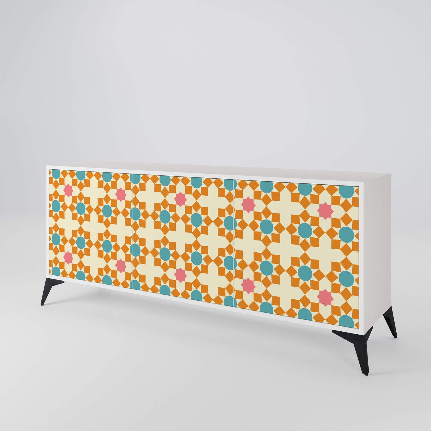 FLORAL DECOR 3-türiges Sideboard
