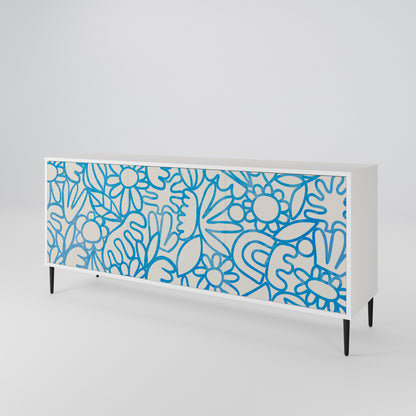 BLOOMY MORNING 3-türiges Sideboard