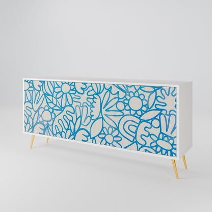 BLOOMY MORNING 3-türiges Sideboard