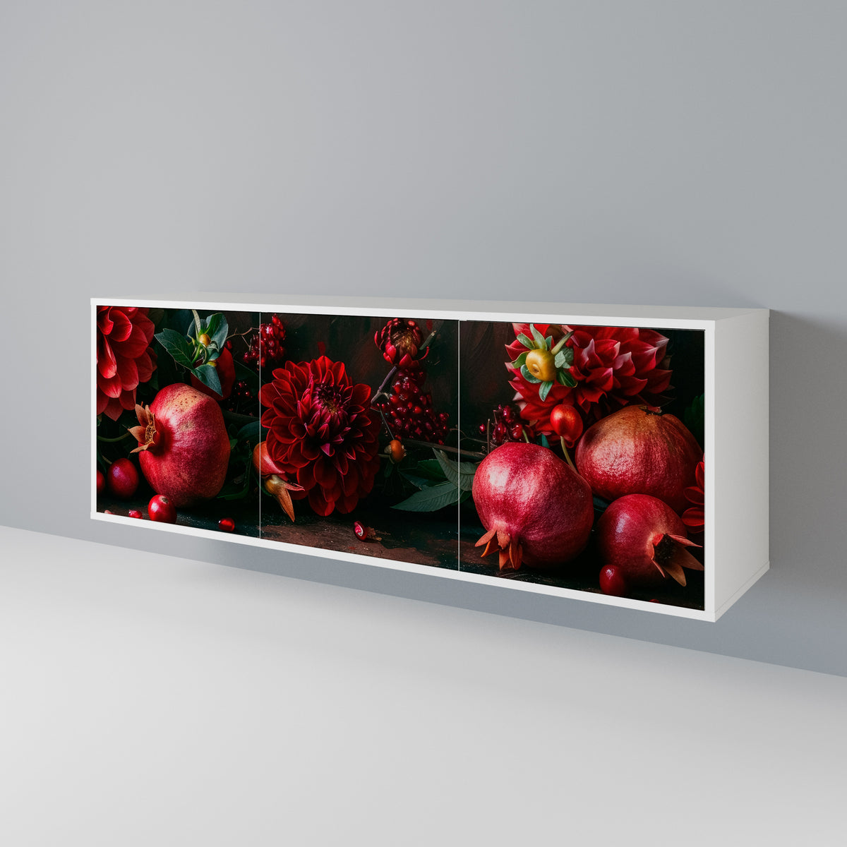 DAHLIAS AND POMEGRANATES 3-türiges Sideboard