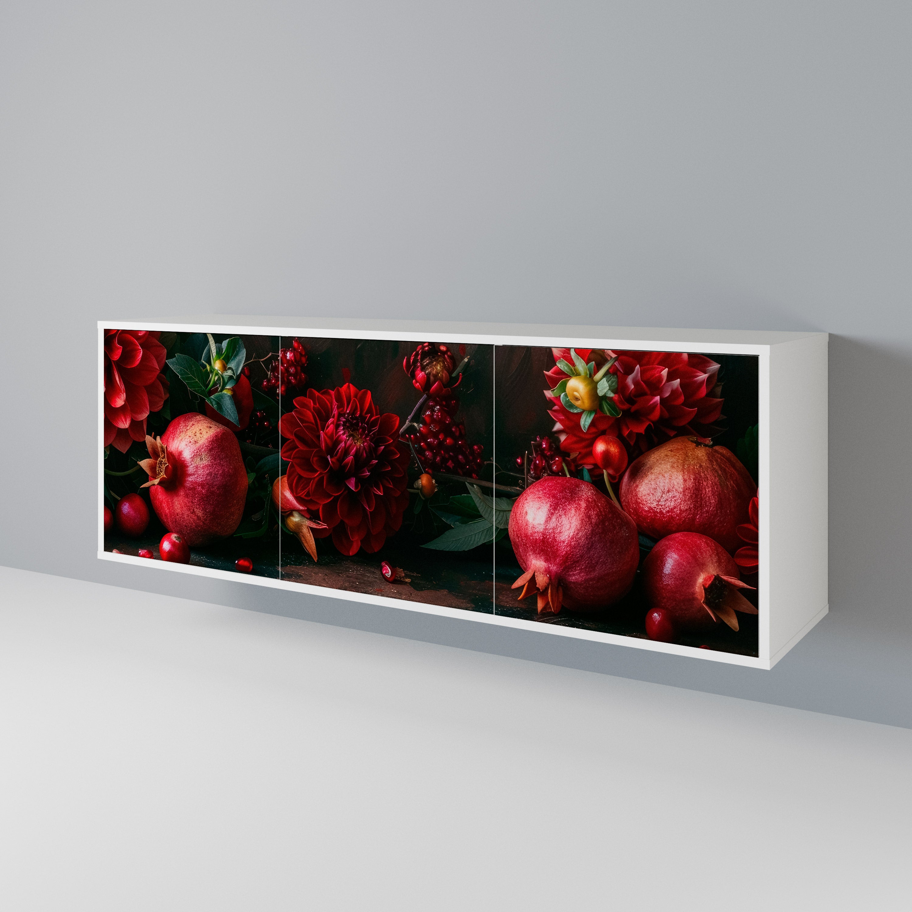 DAHLIAS AND POMEGRANATES 3-türiges Sideboard