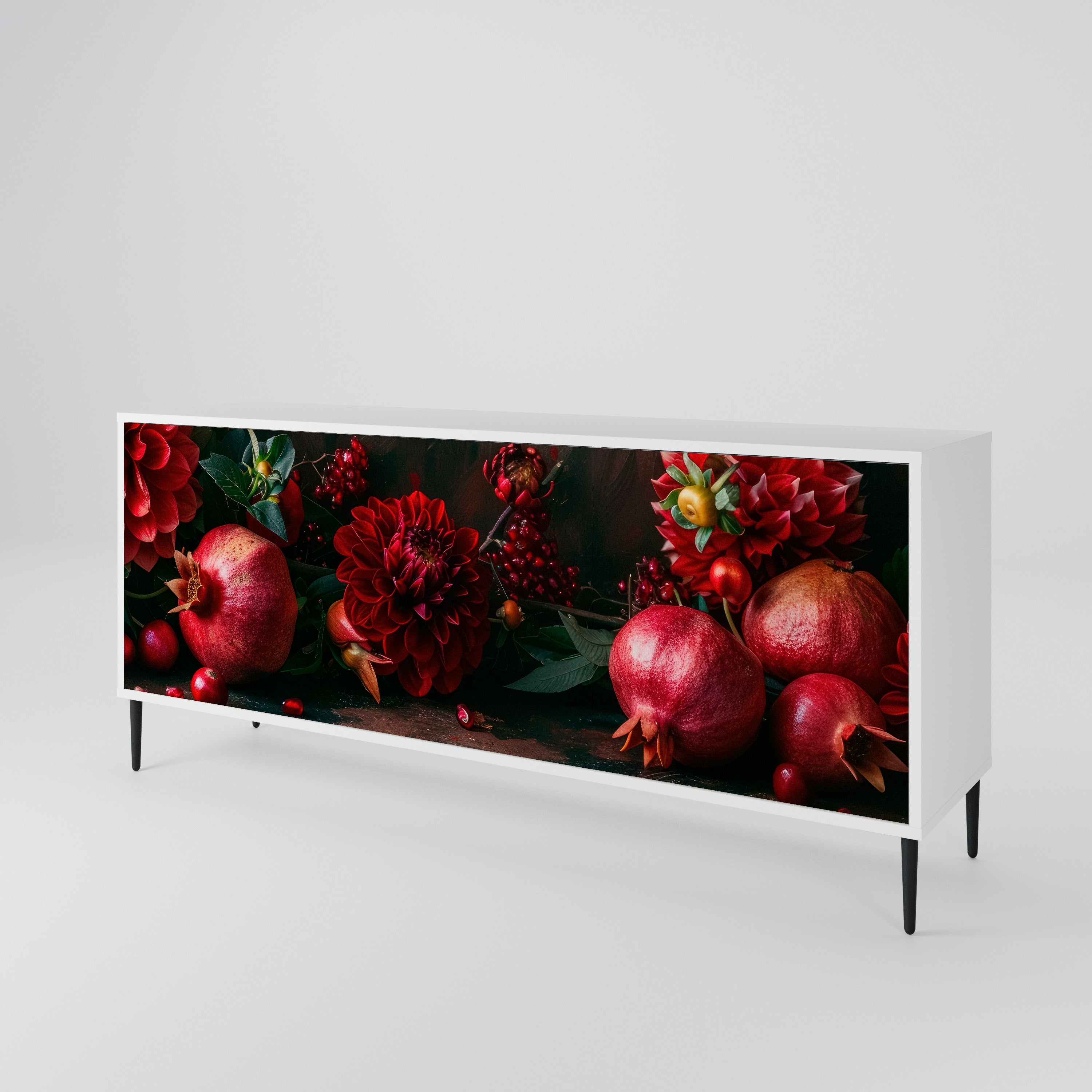 DAHLIAS AND POMEGRANATES 3-türiges Sideboard
