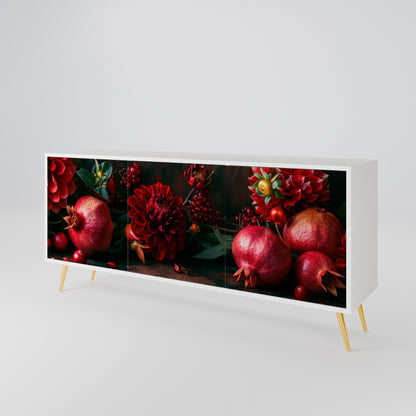 DAHLIAS AND POMEGRANATES 3-türiges Sideboard