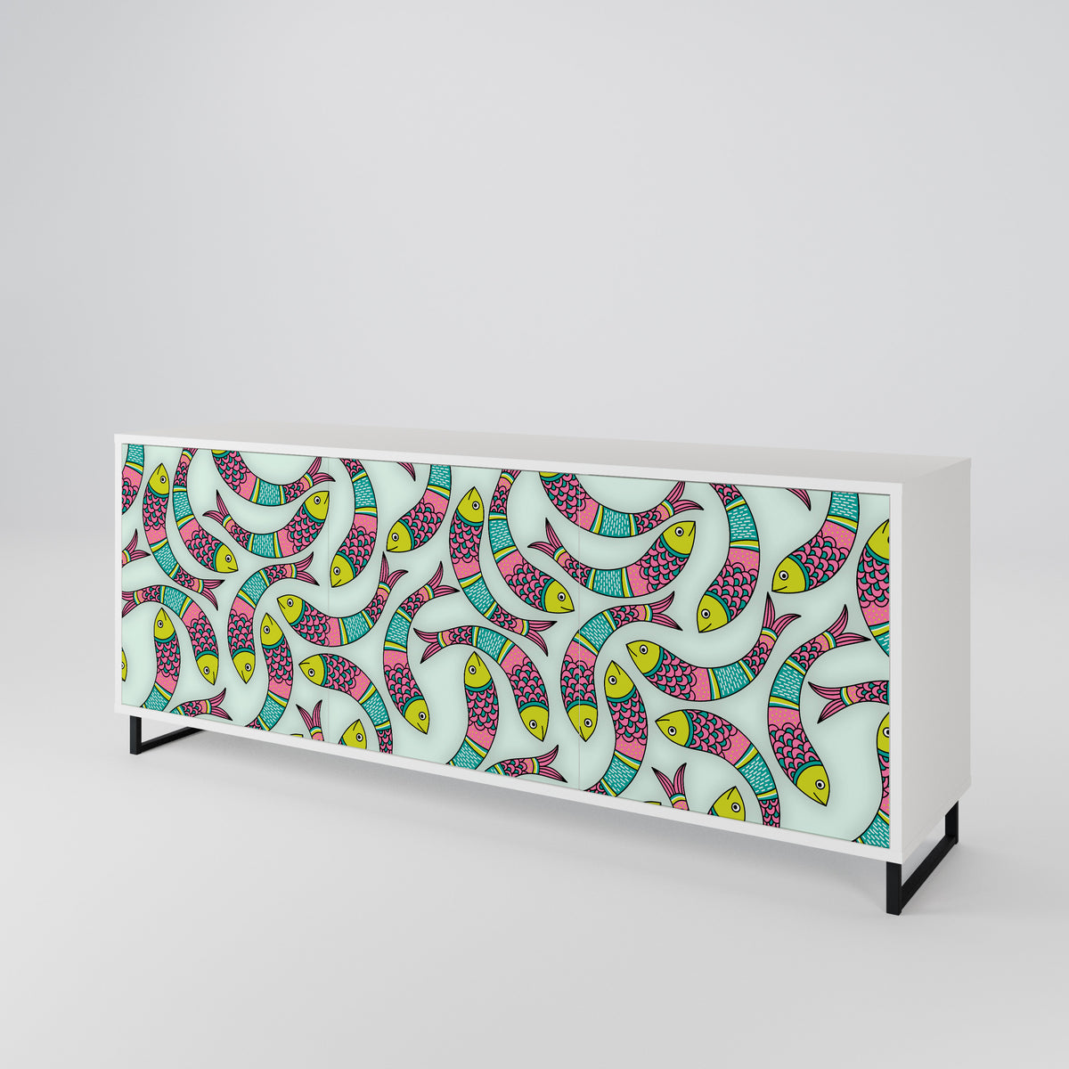 INDIAN FISH 3-türiges Sideboard