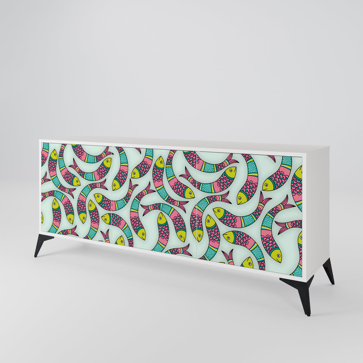INDIAN FISH 3-türiges Sideboard