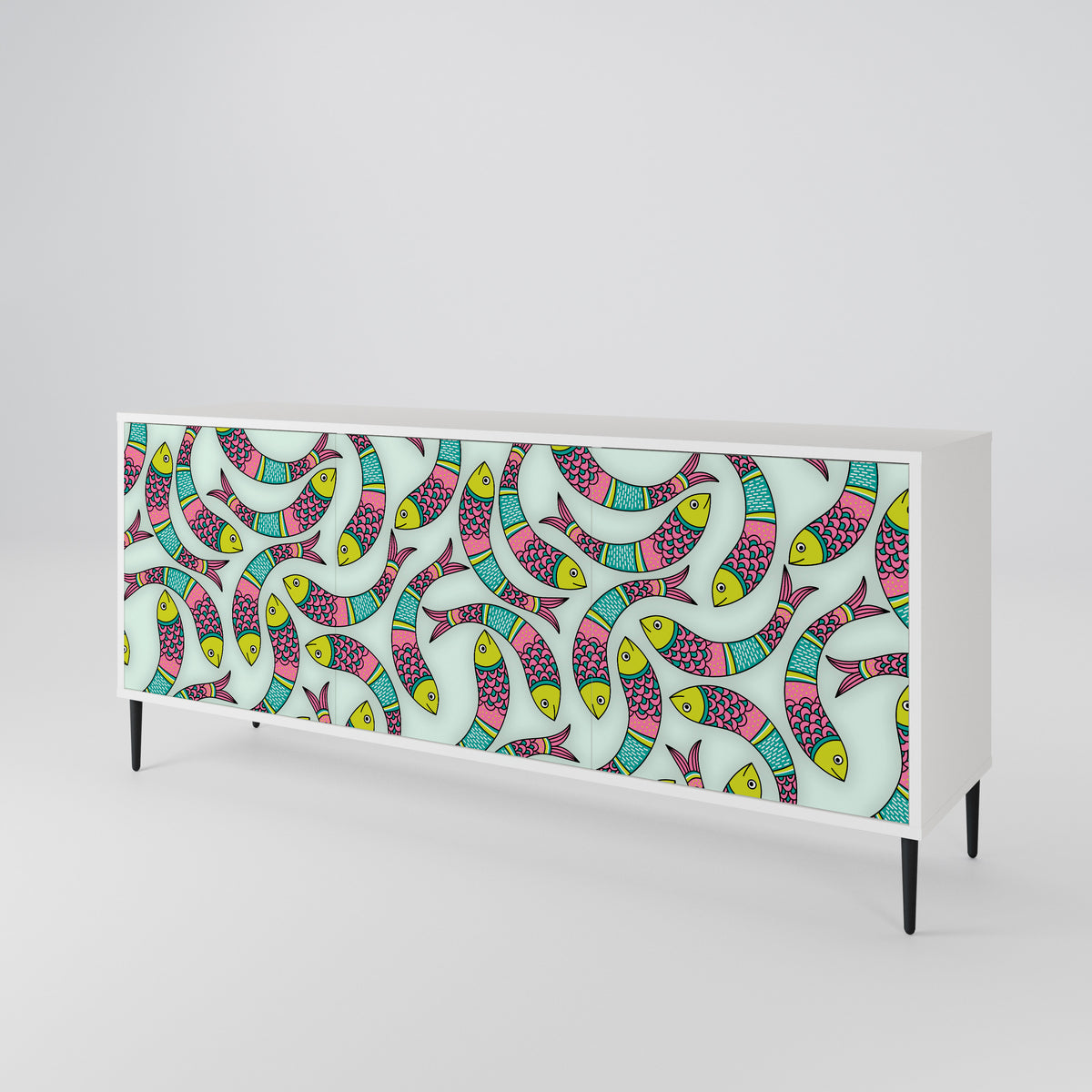 INDIAN FISH 3-türiges Sideboard