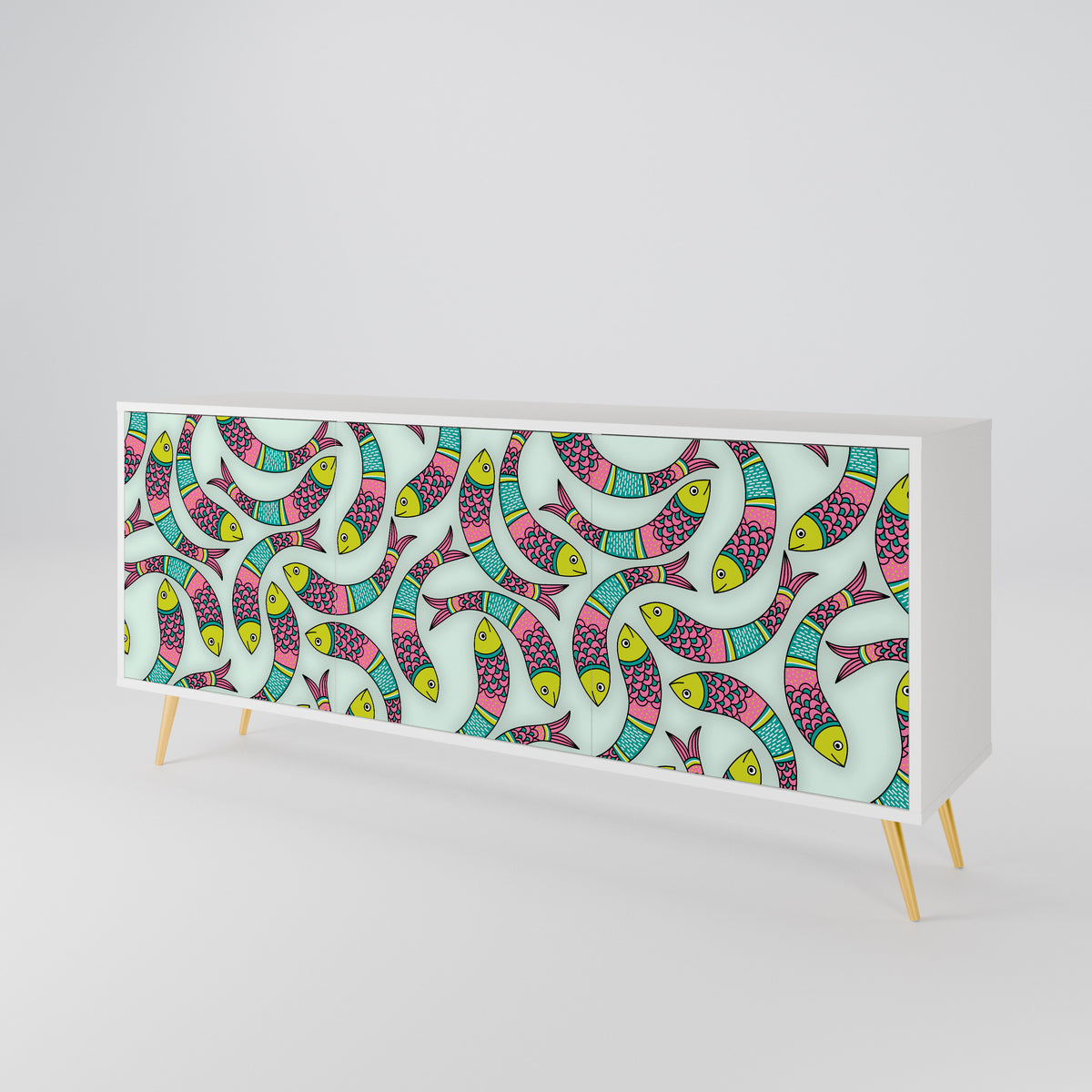 INDIAN FISH 3-türiges Sideboard