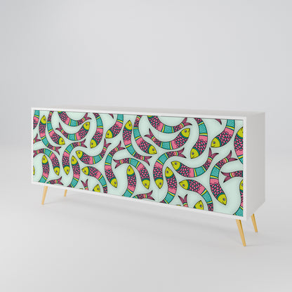INDIAN FISH 3-türiges Sideboard
