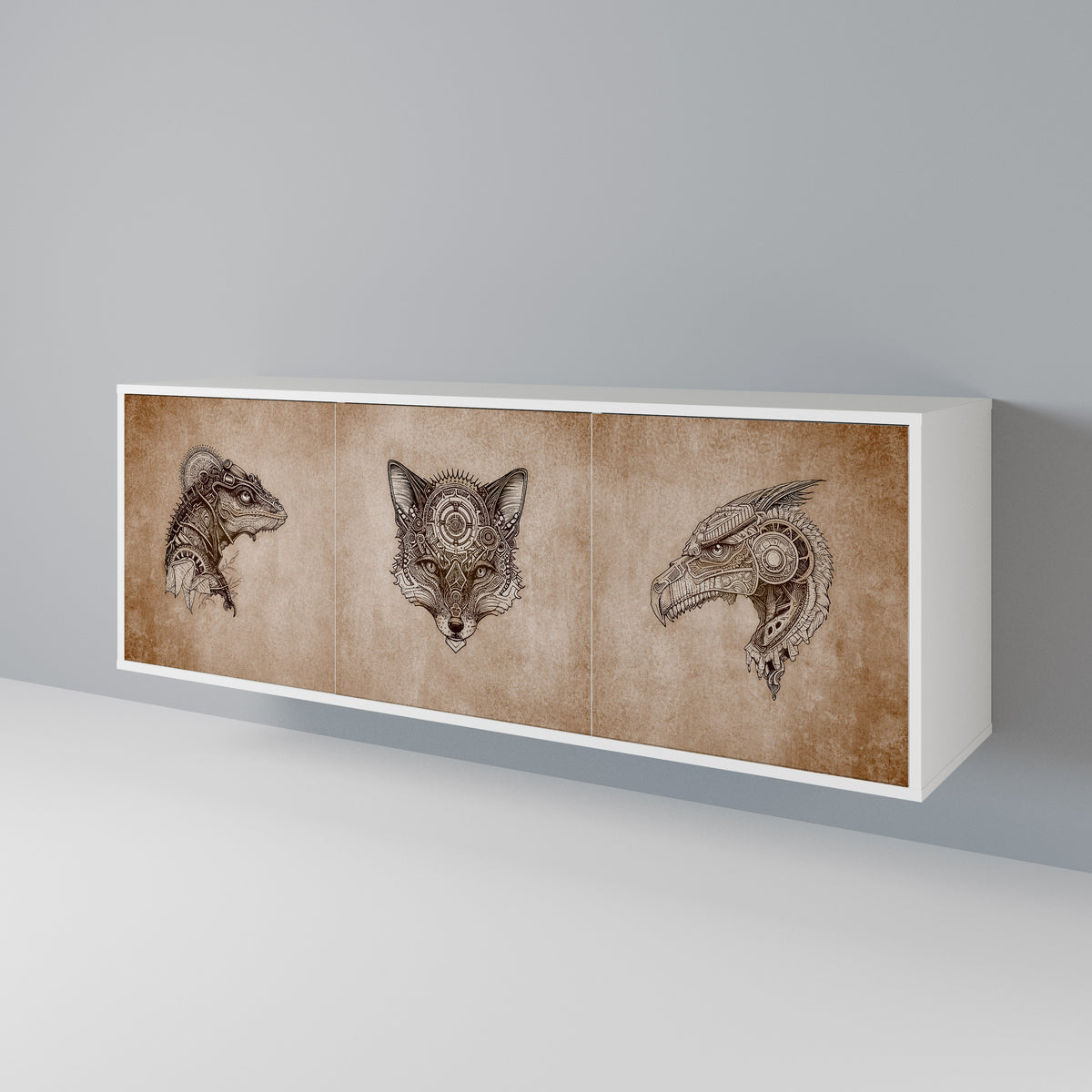STEAMPUNK CLAN 3-türiges Sideboard