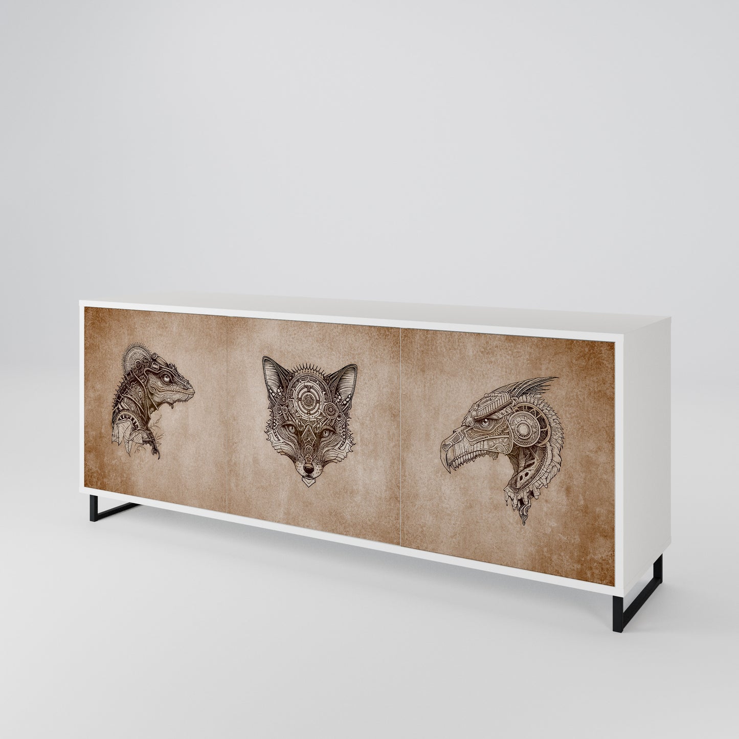 STEAMPUNK CLAN 3-türiges Sideboard