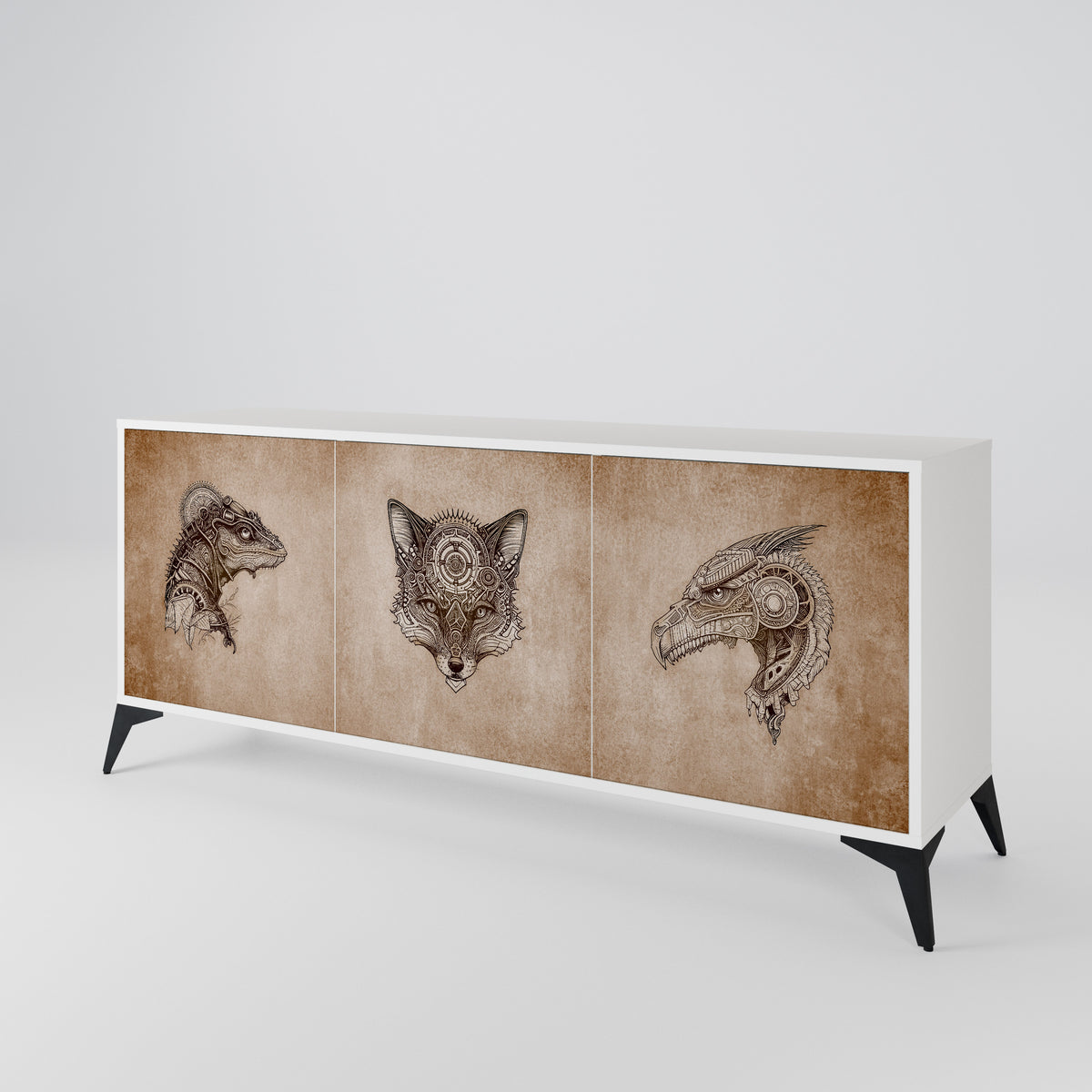 STEAMPUNK CLAN 3-türiges Sideboard