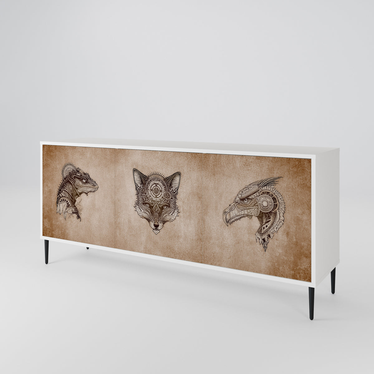 STEAMPUNK CLAN 3-türiges Sideboard