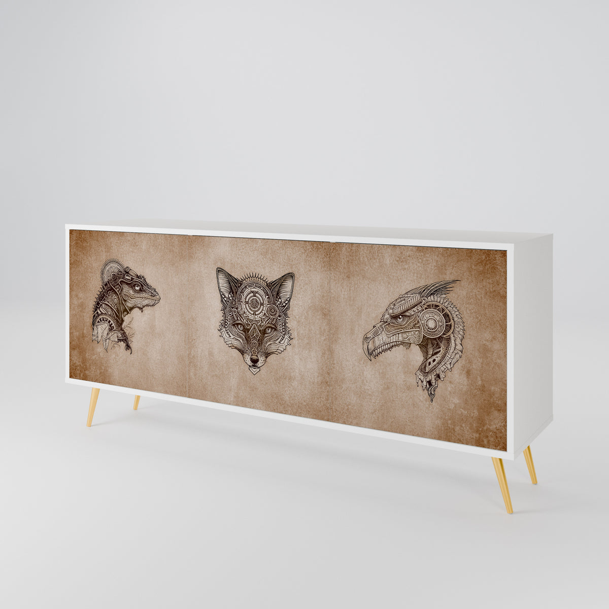 STEAMPUNK CLAN 3-türiges Sideboard