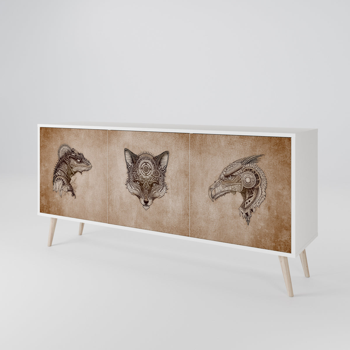 STEAMPUNK CLAN 3-türiges Sideboard