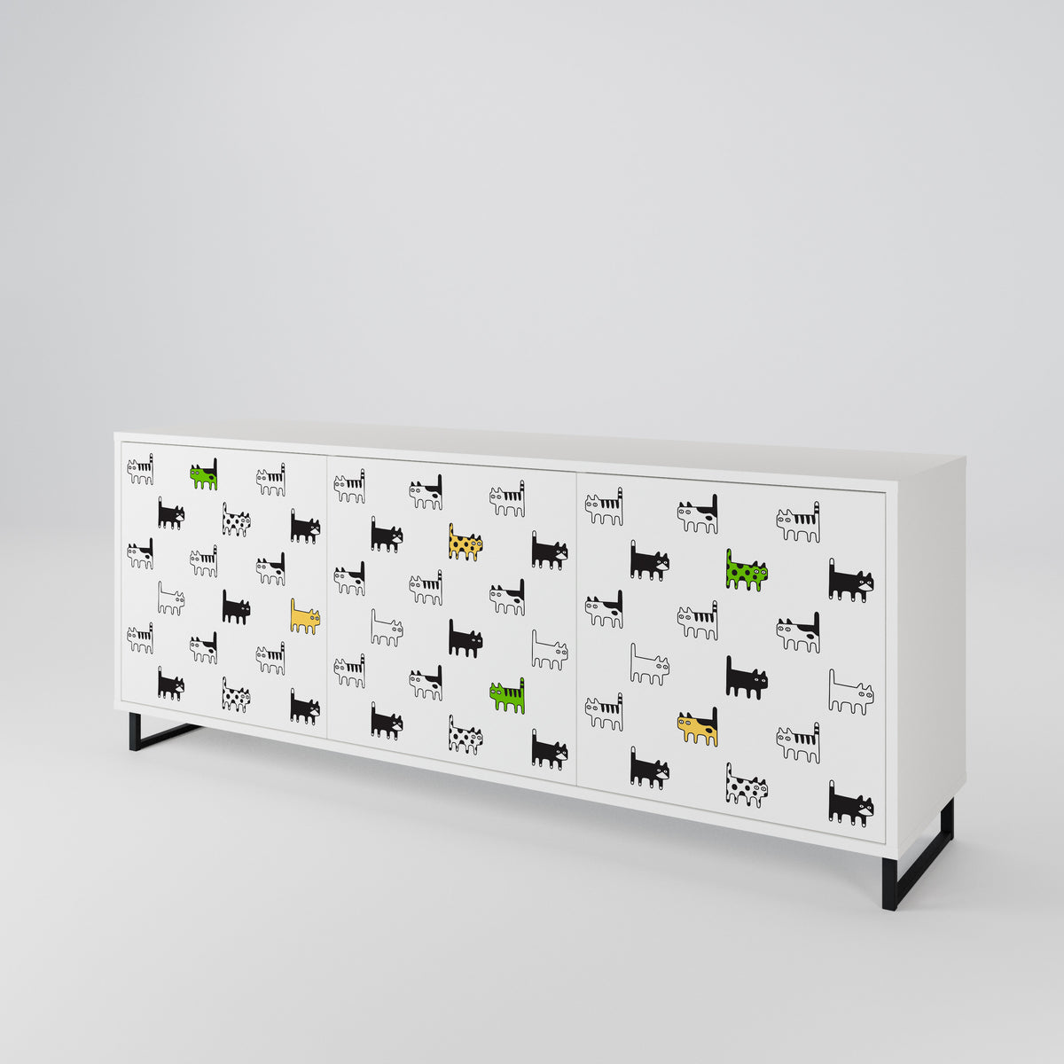CATS COMPILATION 3-türiges Sideboard