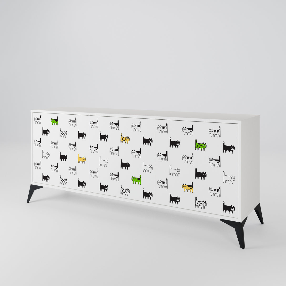 CATS COMPILATION 3-türiges Sideboard