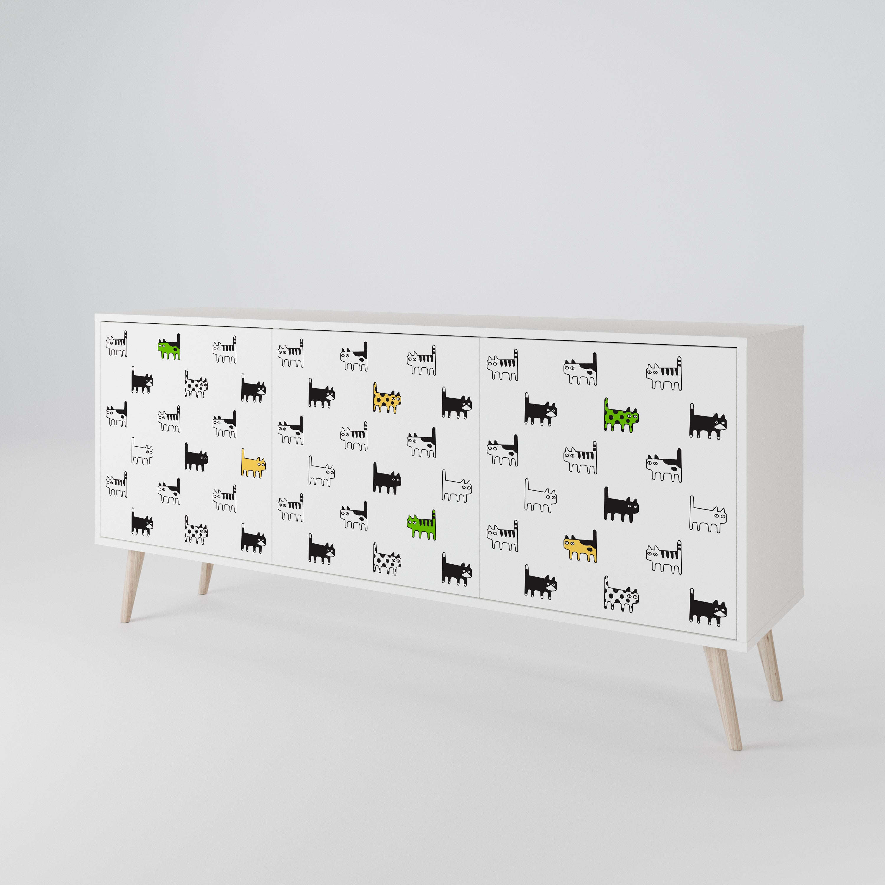 CATS COMPILATION 3-Door Sideboard