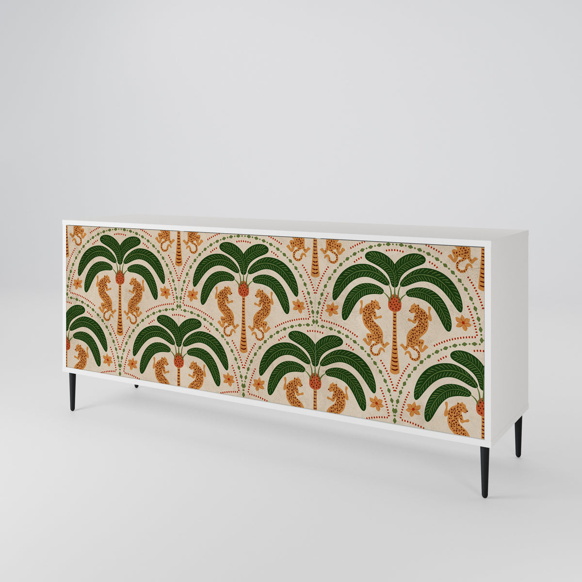 DANCING PREDATORS 3-türiges Sideboard