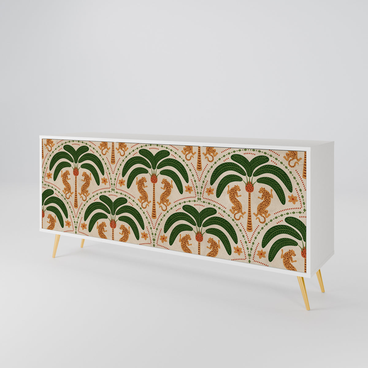 DANCING PREDATORS 3-türiges Sideboard