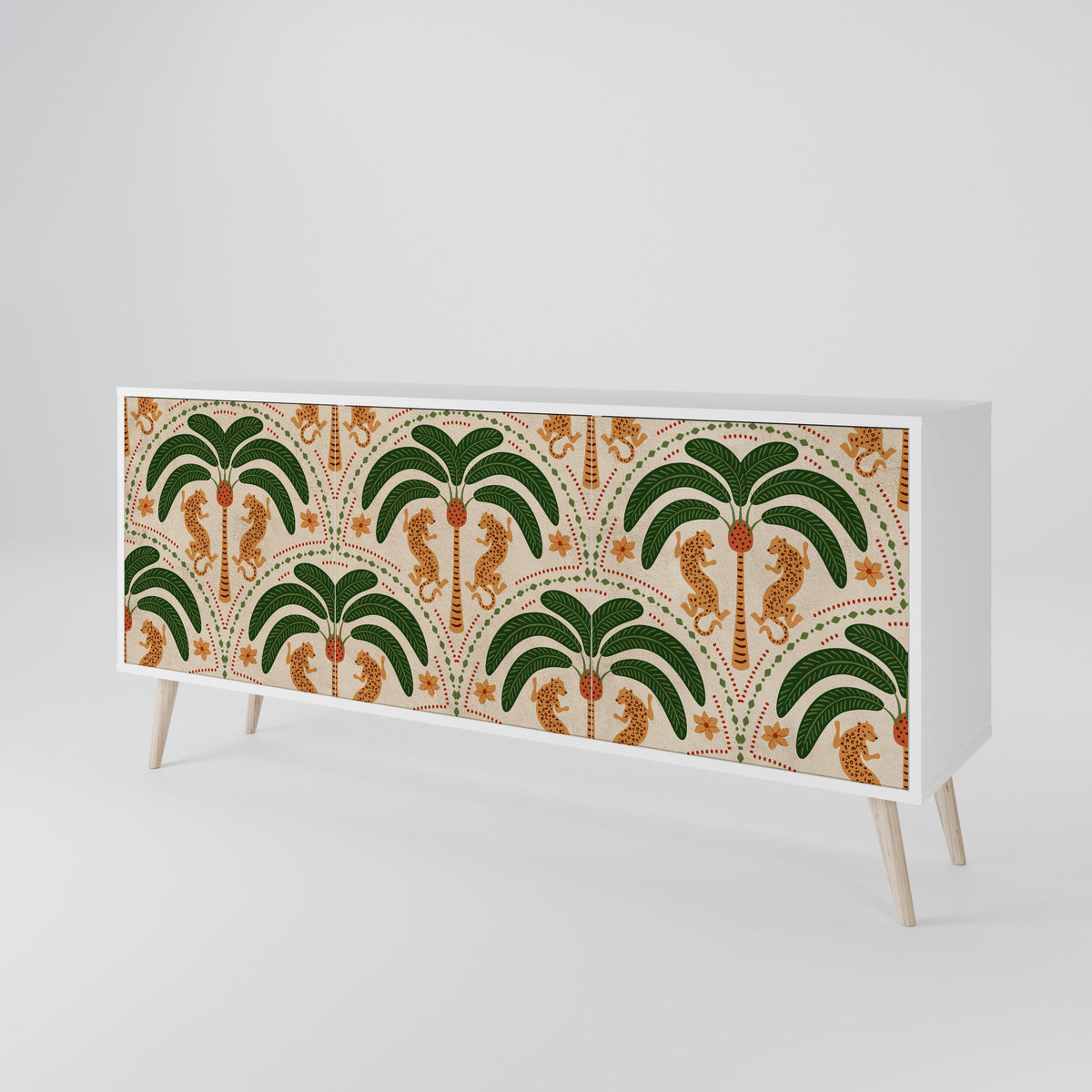 DANCING PREDATORS 3-türiges Sideboard