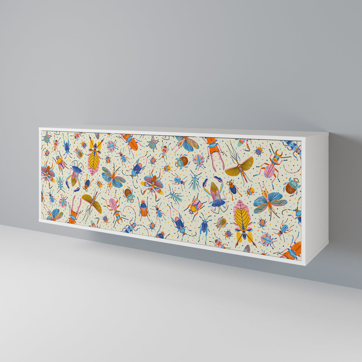 COLORFUL INSECTS 3-türiges Sideboard