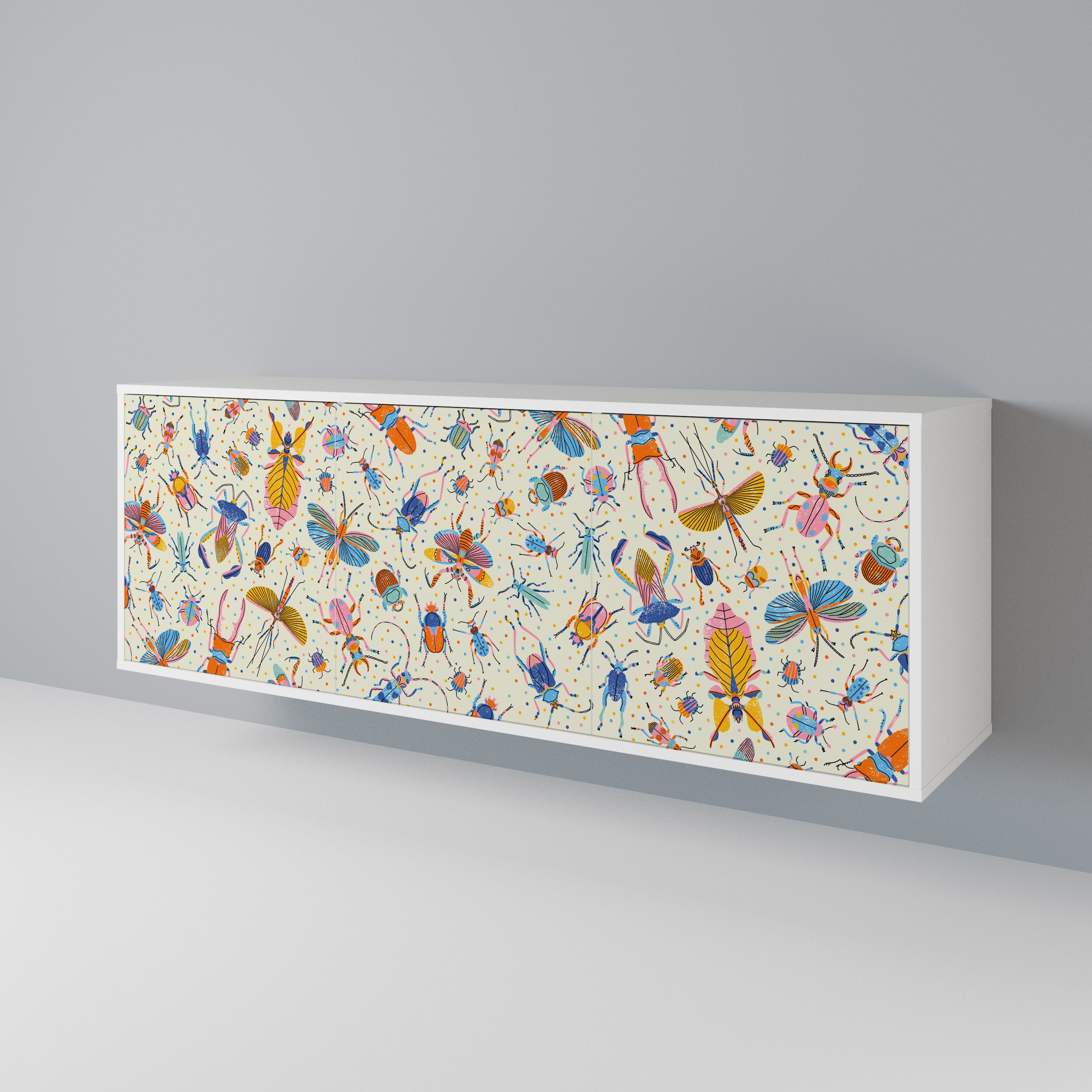 COLORFUL INSECTS 3-türiges Sideboard