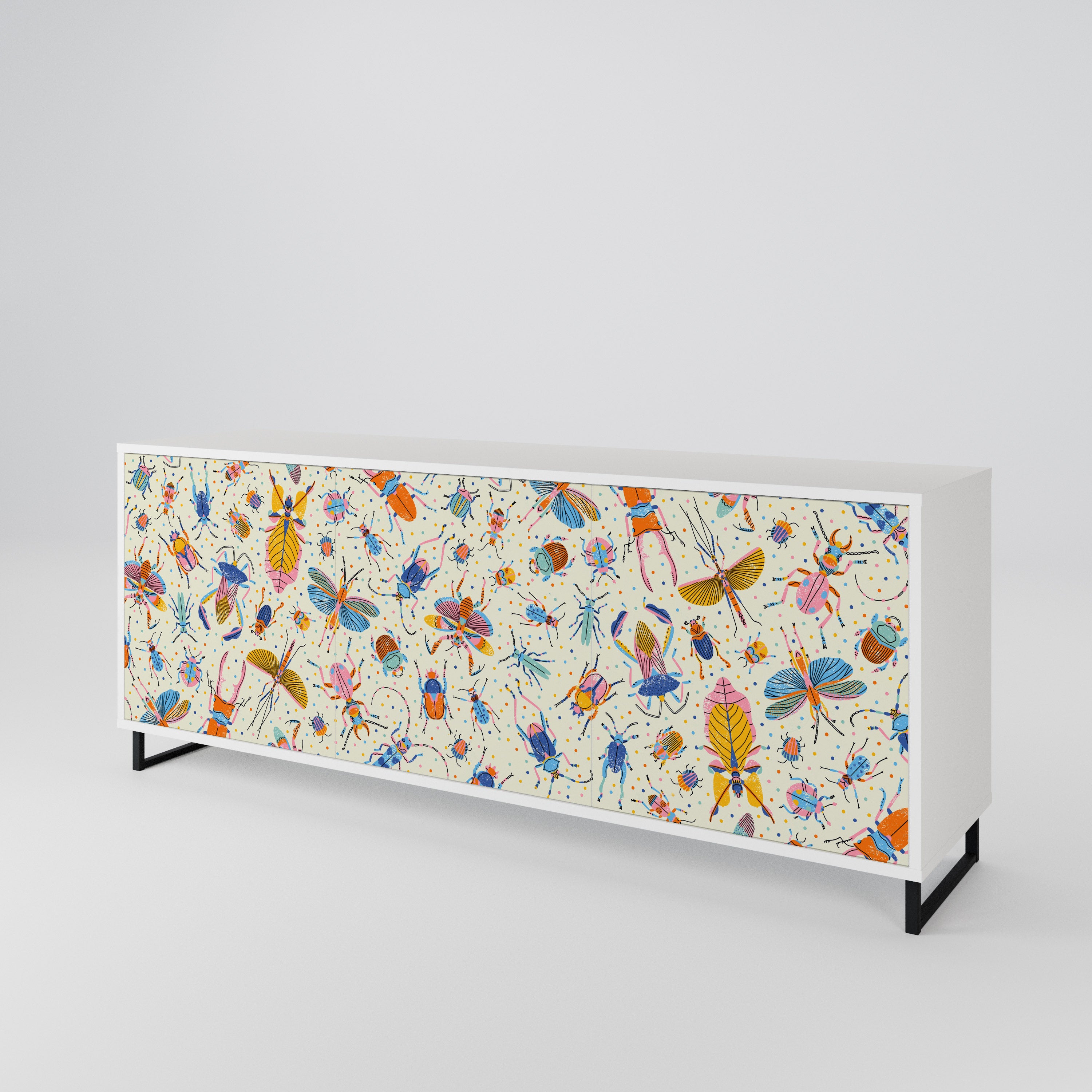 COLORFUL INSECTS 3-türiges Sideboard