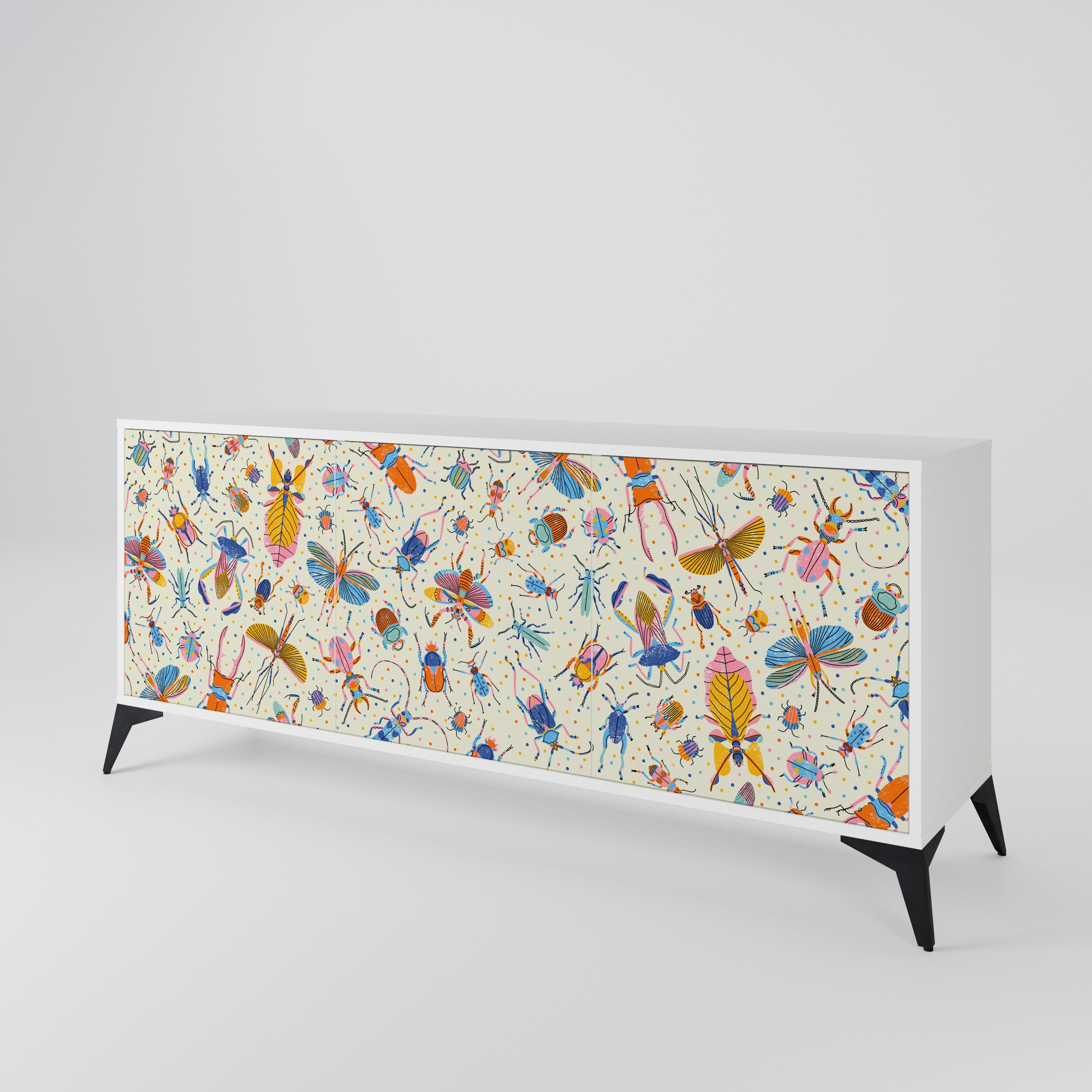 COLORFUL INSECTS 3-türiges Sideboard