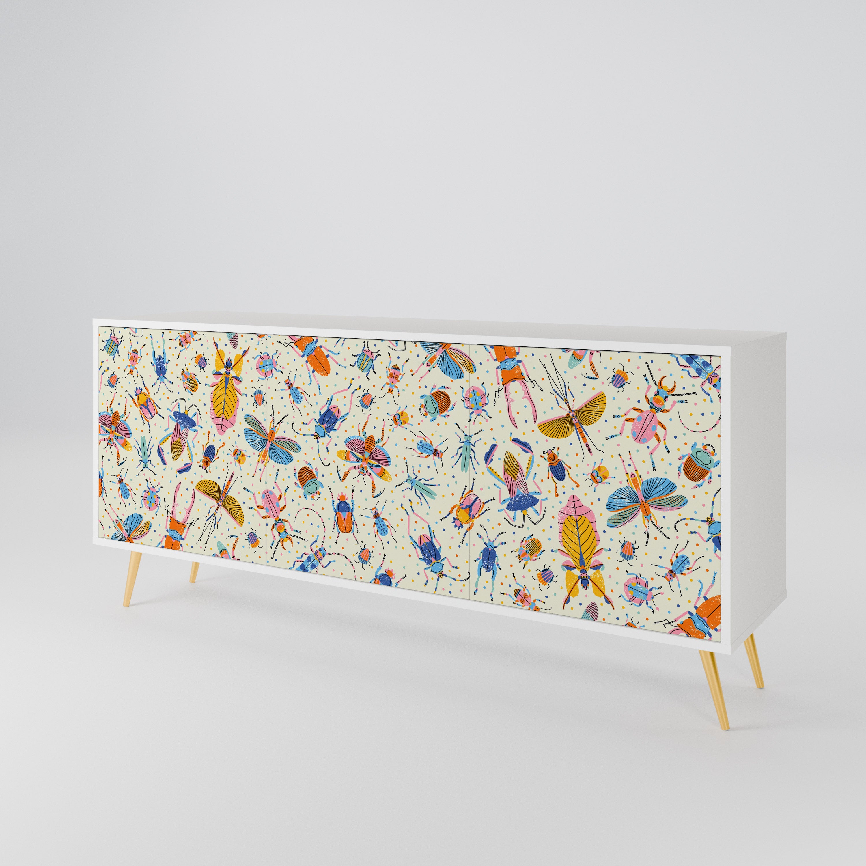 COLORFUL INSECTS 3-türiges Sideboard