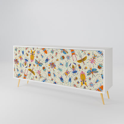COLORFUL INSECTS 3-Door Sideboard
