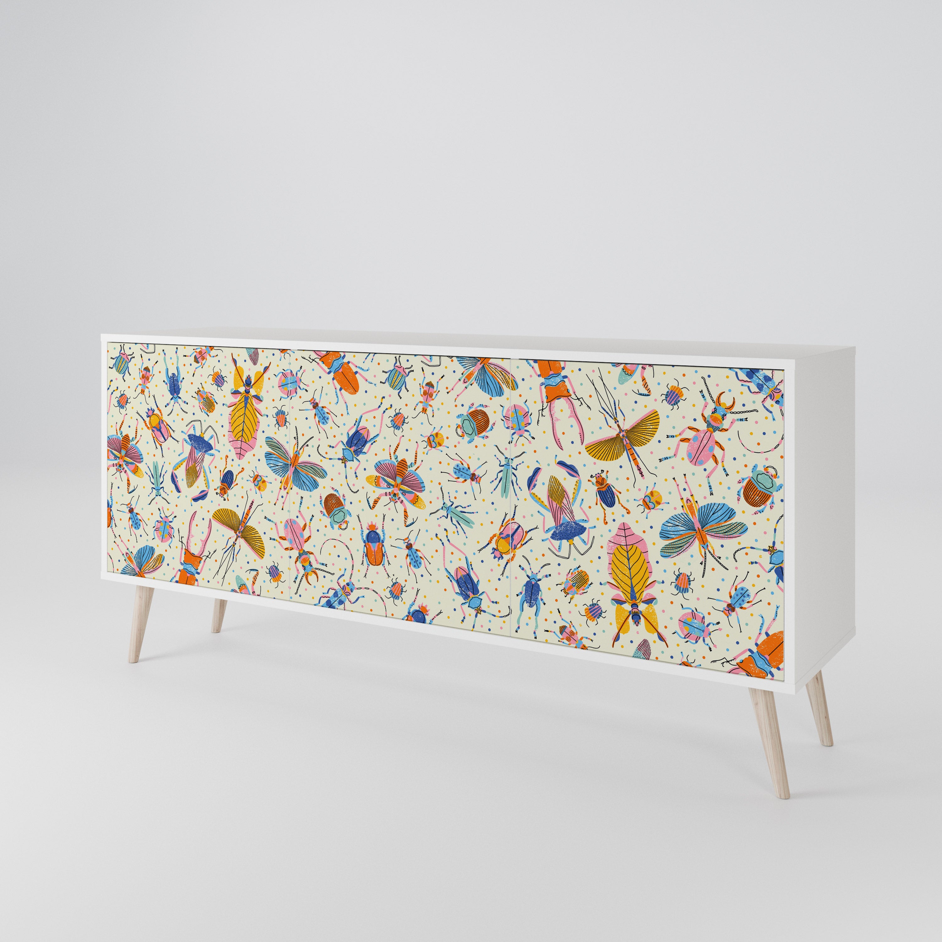 COLORFUL INSECTS 3-türiges Sideboard