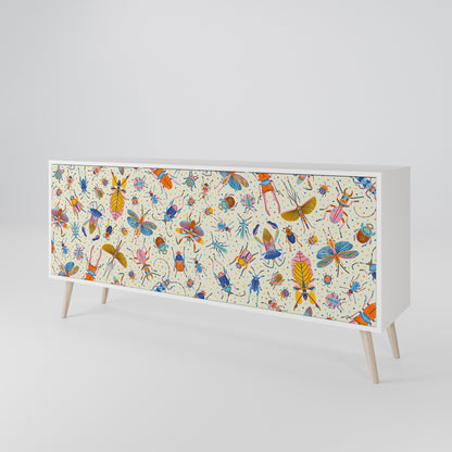 COLORFUL INSECTS 3-Door Sideboard