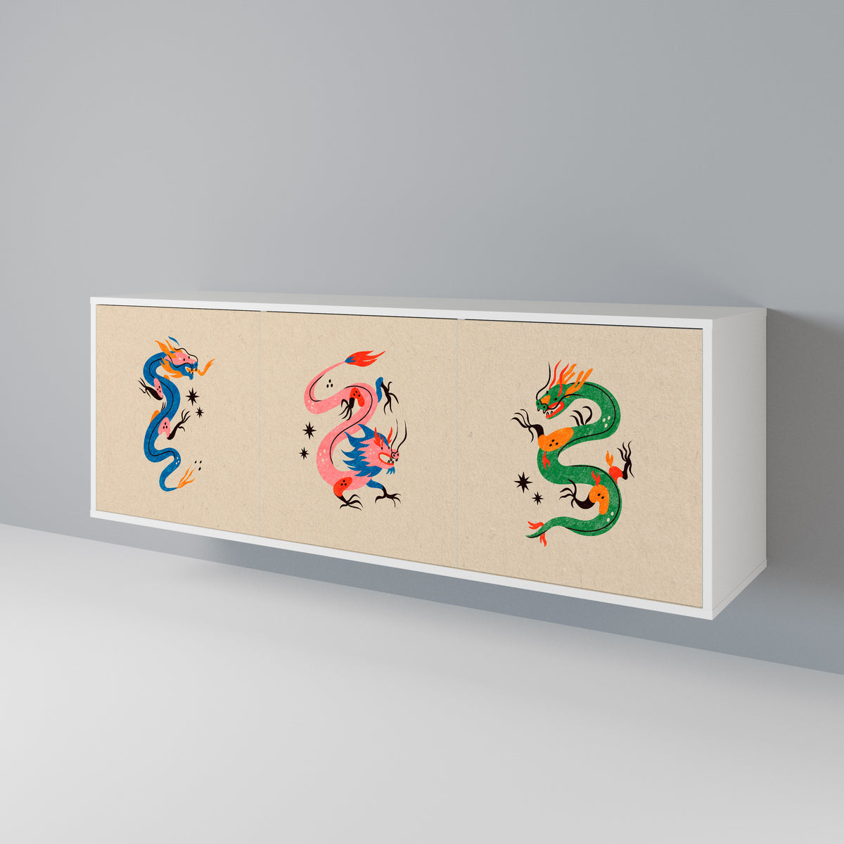 MYTHOLOGICAL CREATURES 3-türiges Sideboard