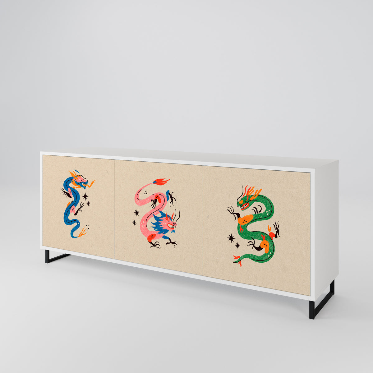 MYTHOLOGICAL CREATURES 3-türiges Sideboard