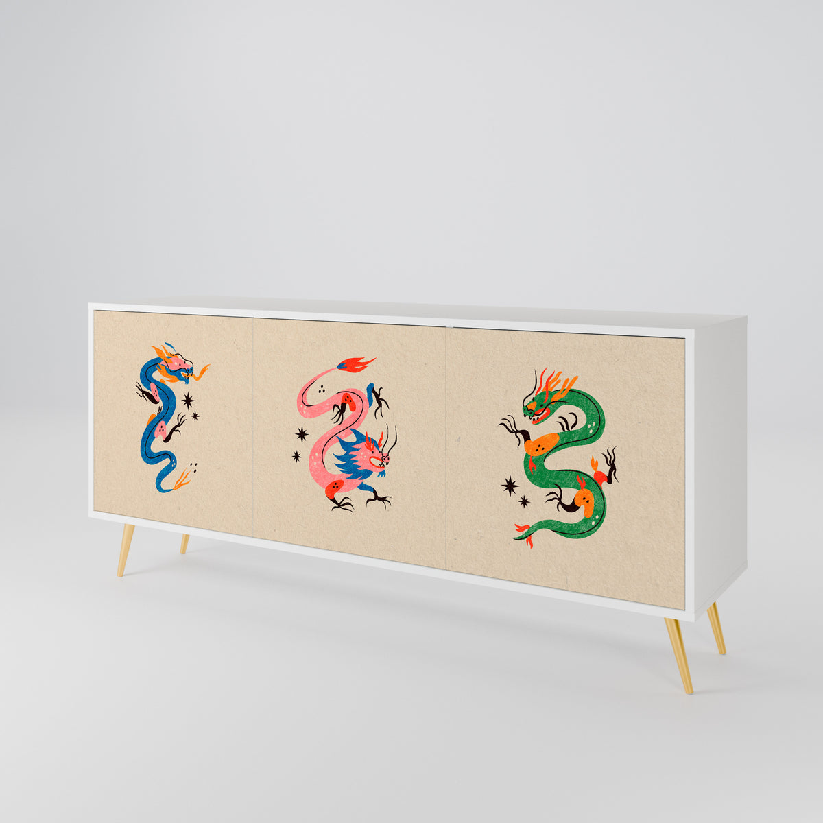 MYTHOLOGICAL CREATURES 3-türiges Sideboard