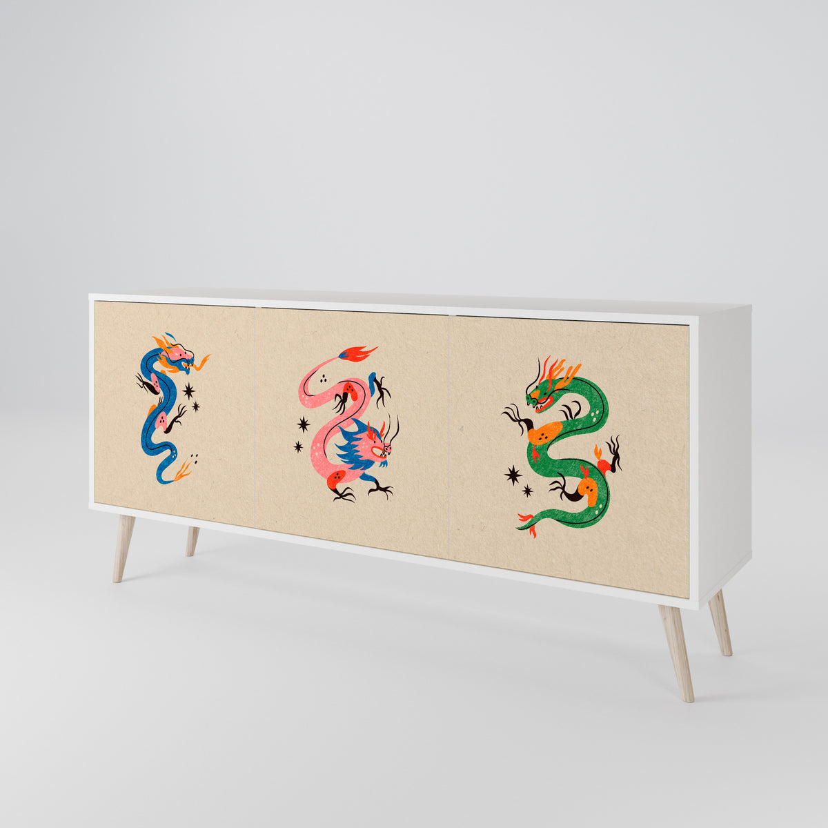 MYTHOLOGICAL CREATURES 3-türiges Sideboard