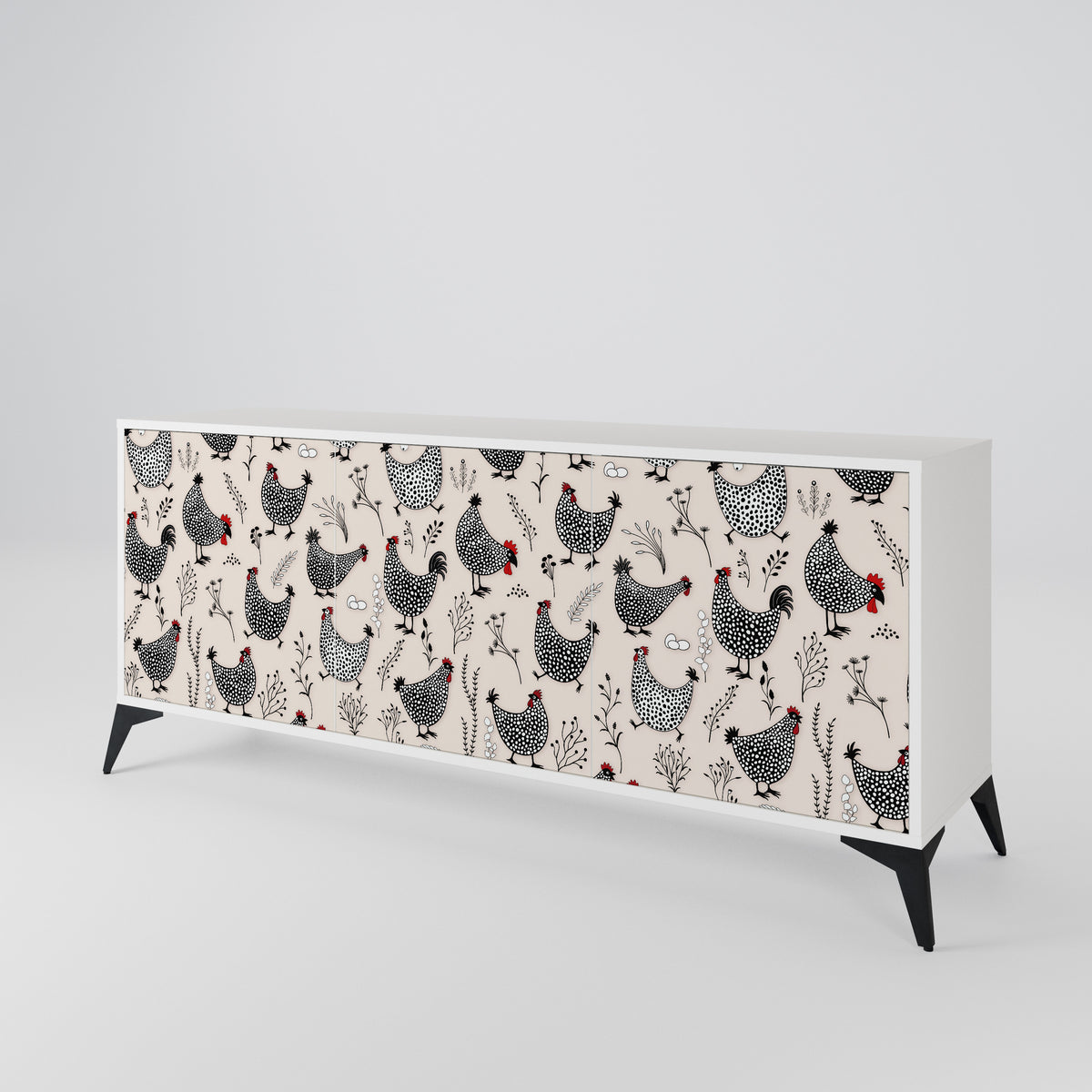 HAPPY HENS 3-türiges Sideboard