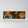 GEODE GLIMMER 3-Door Sideboard in Oak Effect