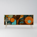 GEODE GLIMMER 3-Door Sideboard in Oak Effect