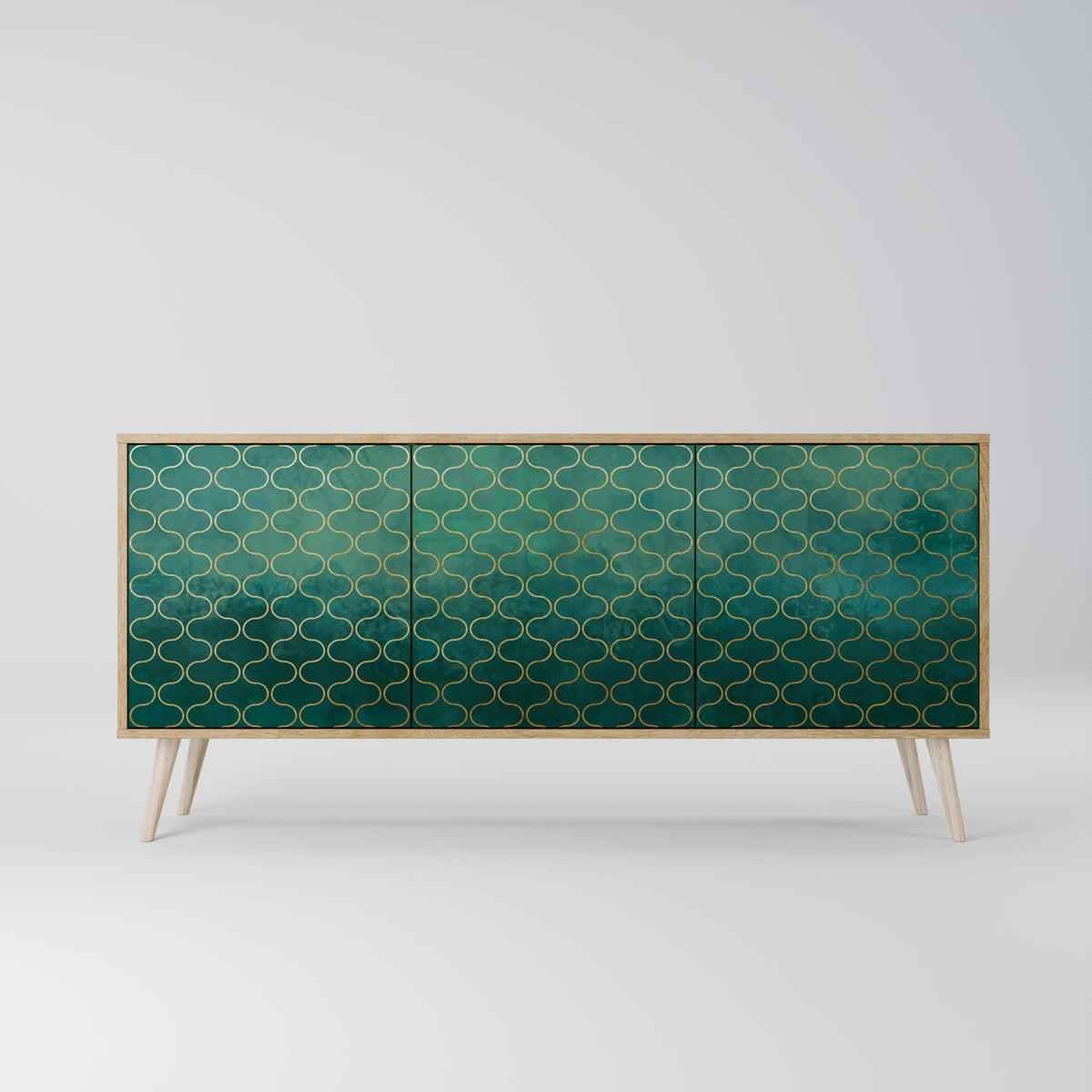 TESSELATED GREENERY 3-türiges Sideboard